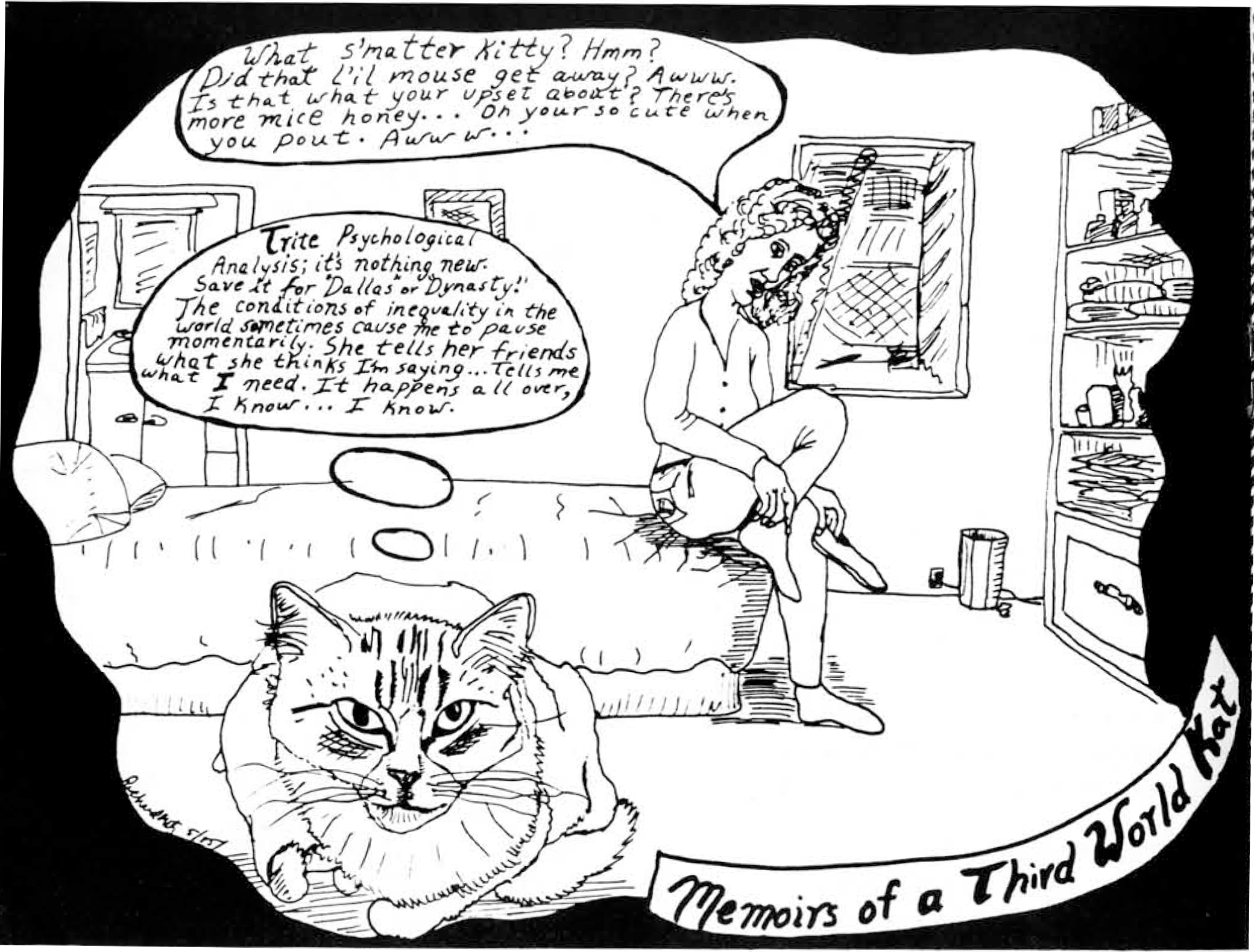 mb2-5 Memoirs of a Third World Cat #5 cartoon