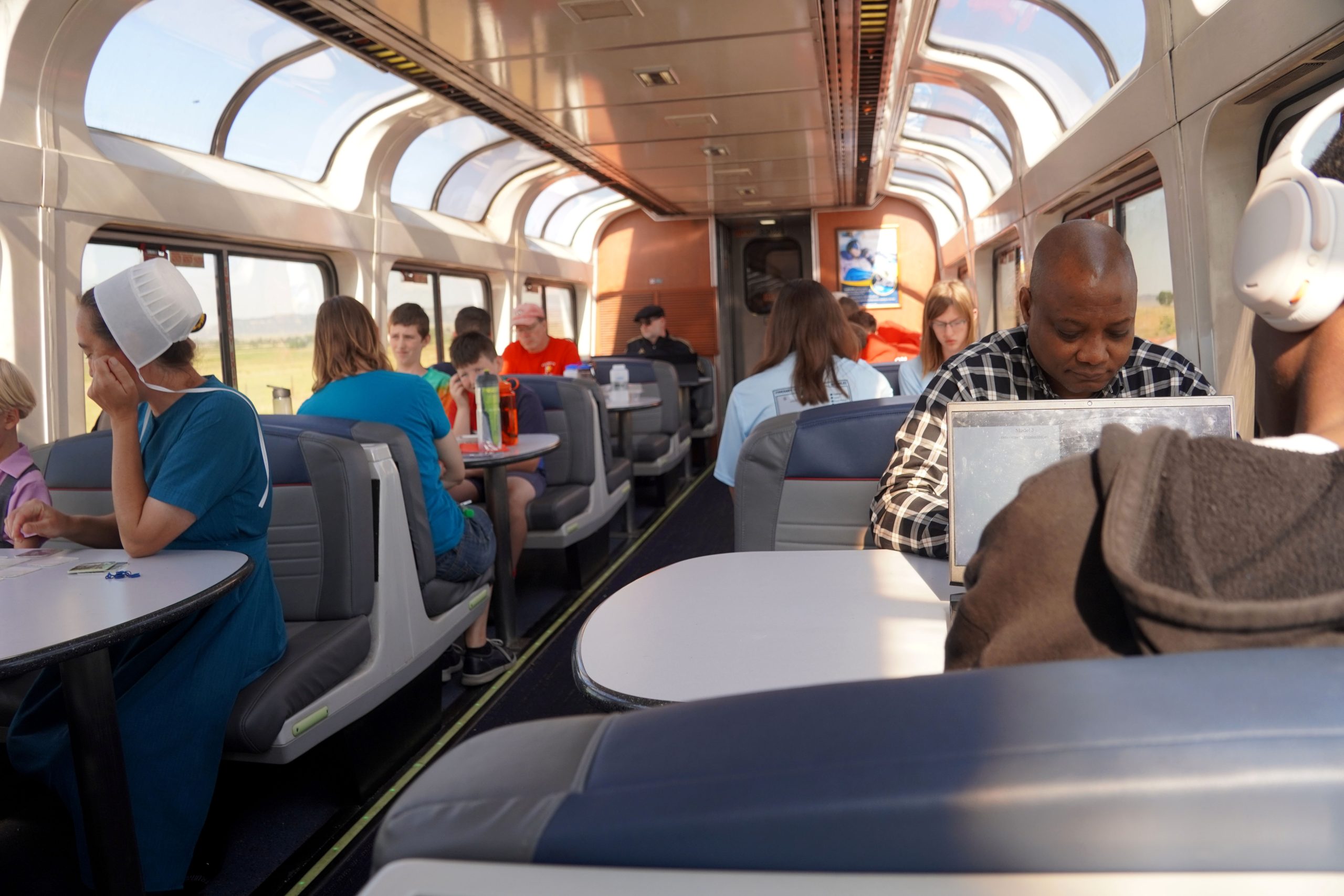 Southwest Chief observation car.