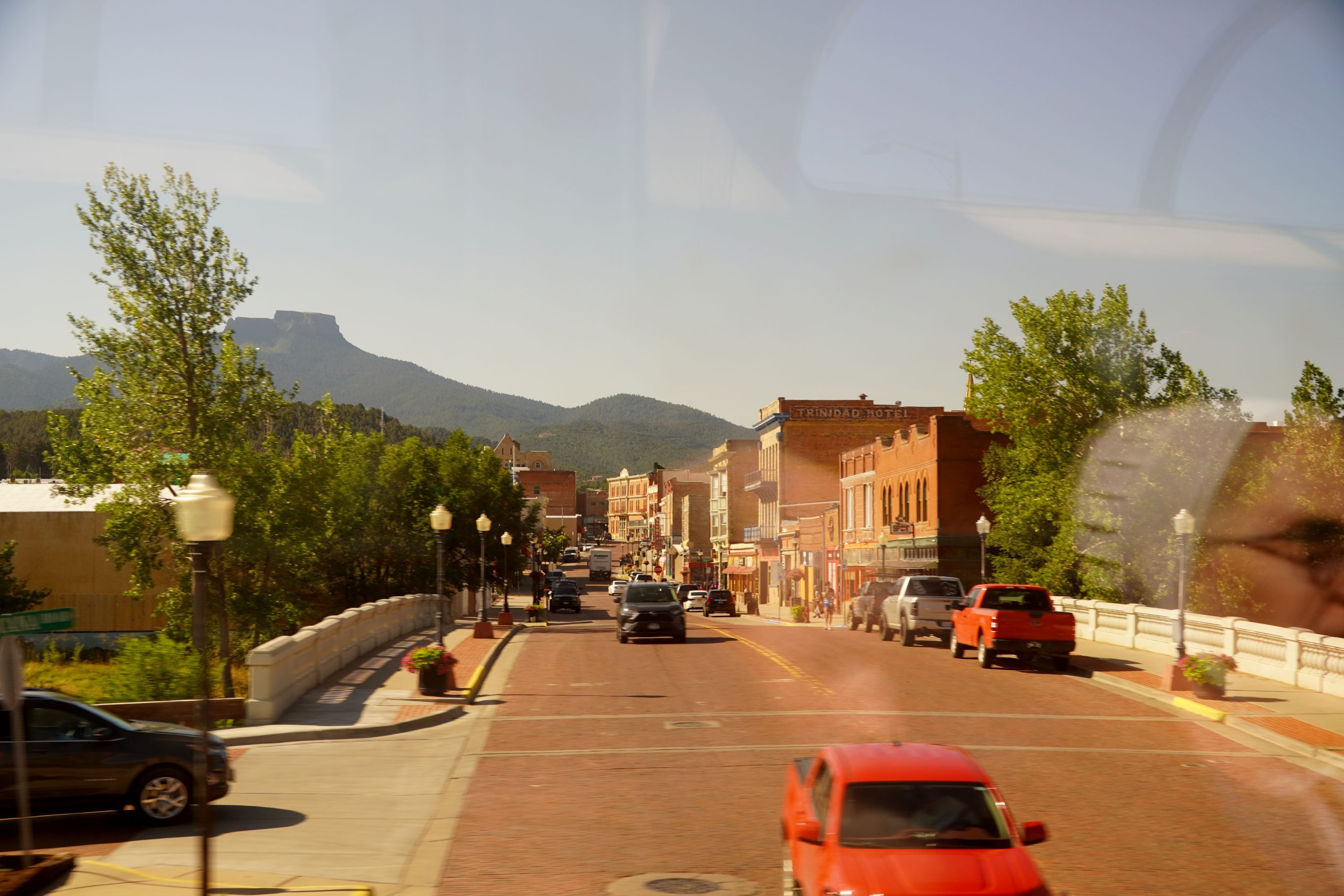 Southwest street in midafternoon.