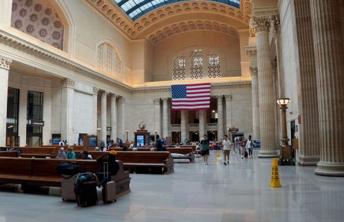Back inside Union Station, Chicago