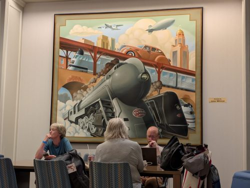 Mural in the Metropolitan Lounge, Union Station, Chicago