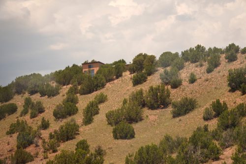 Hillside house.