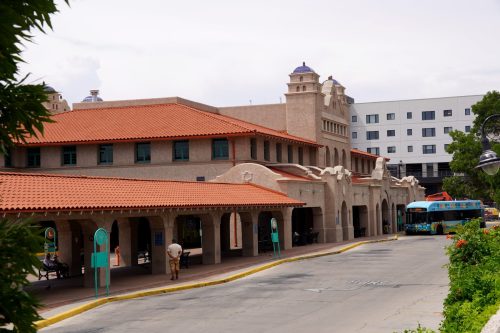 The Albuquerque Amtrak station and transit hub.